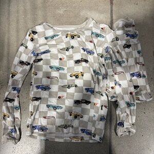 Kyte Baby x Hot Wheels Car Print Long Sleeve PJ Set